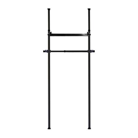 ราวแขวนผ้า 1 ราวแขวน 1 ชั้นวาง TUGU R16B สีดำ