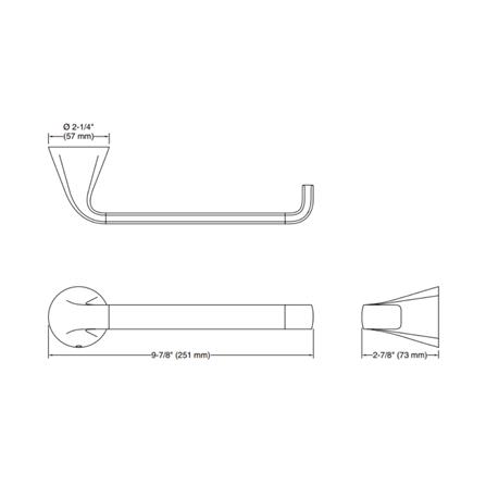 ห่วงแขวนผ้า KOHLER K-R26689-BL สีดำ_1