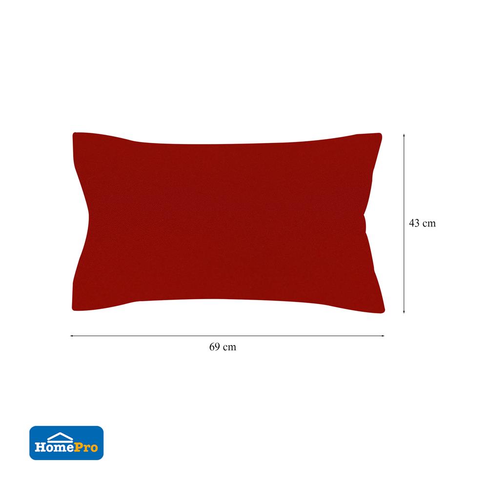 หมอนหนุน ใยสังเคราะห์ ME LIVING 17x27 นิ้ว สีแดง