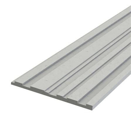 ไม้ตกแต่ง เซาะร่อง ตราเพชร TEMPO 1.2x20x300 ซม. สีขาว_0