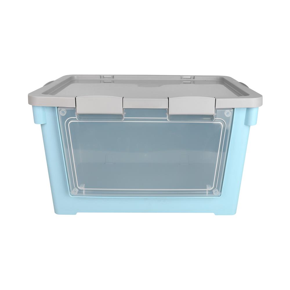 กล่องเก็บของฝาหน้า STACKO VIVE 62X41.7X36.9 ซม. สีฟ้า