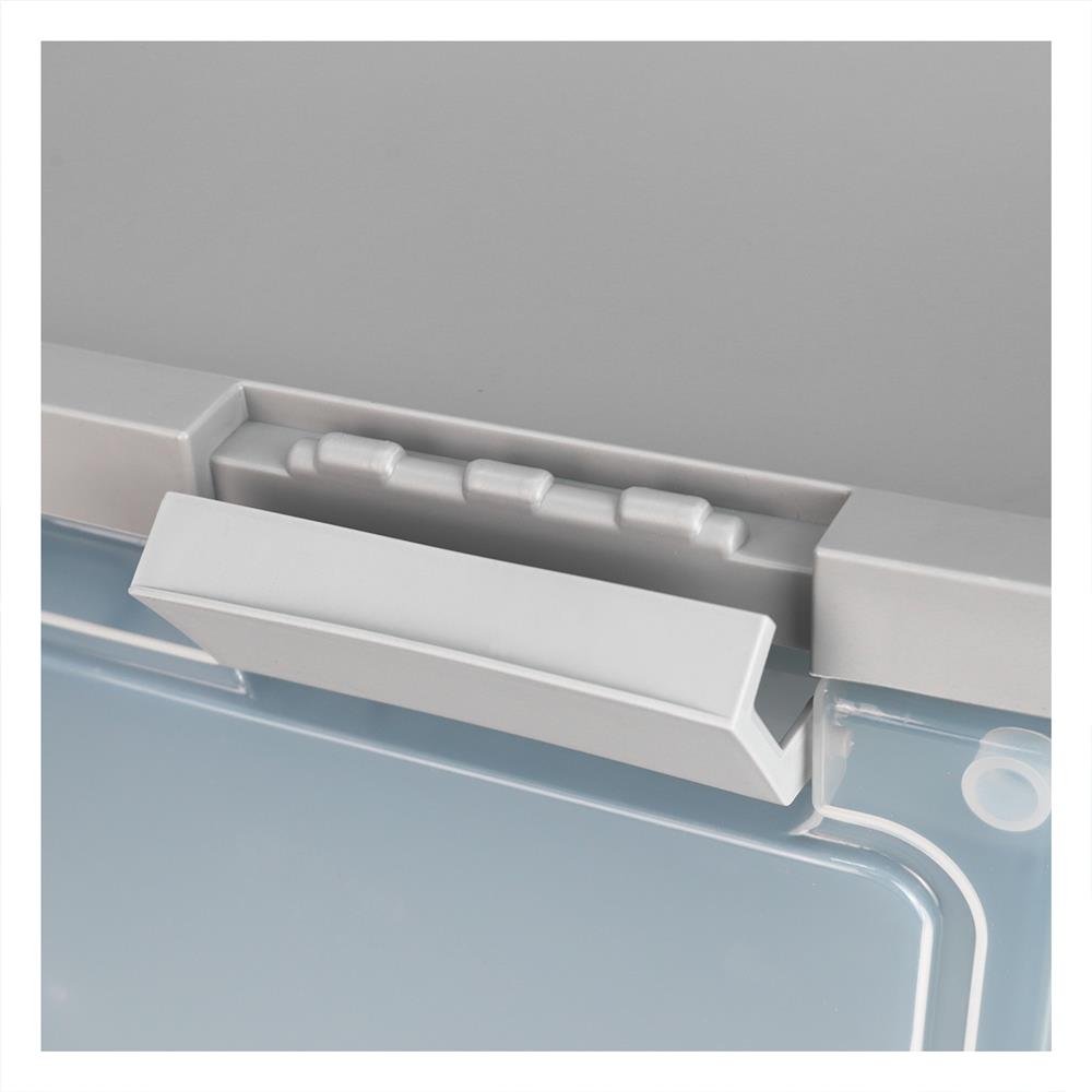 กล่องเก็บของฝาหน้า STACKO VIVE 62X41.7X36.9 ซม. สีฟ้า