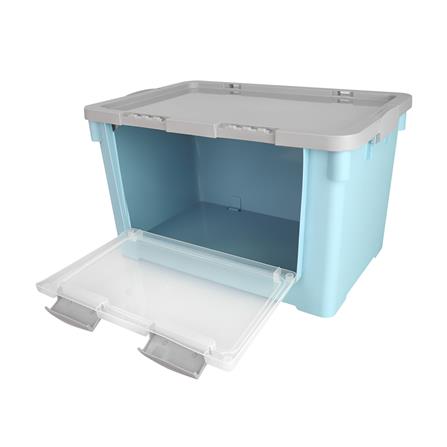 กล่องเก็บของฝาหน้า STACKO VIVE 62X41.7X36.9 ซม. สีฟ้า_2