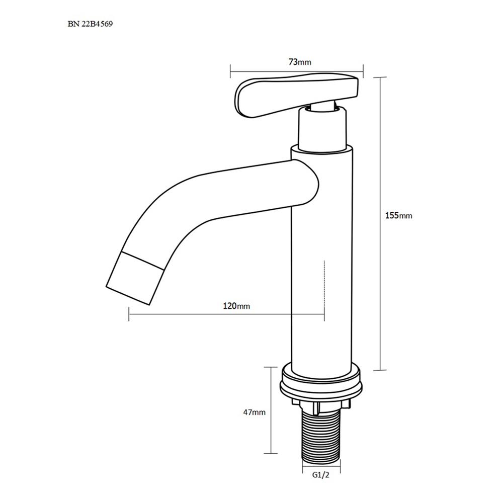 ก๊อกอ่างล้างหน้าเดี่ยว BEN 22B4569