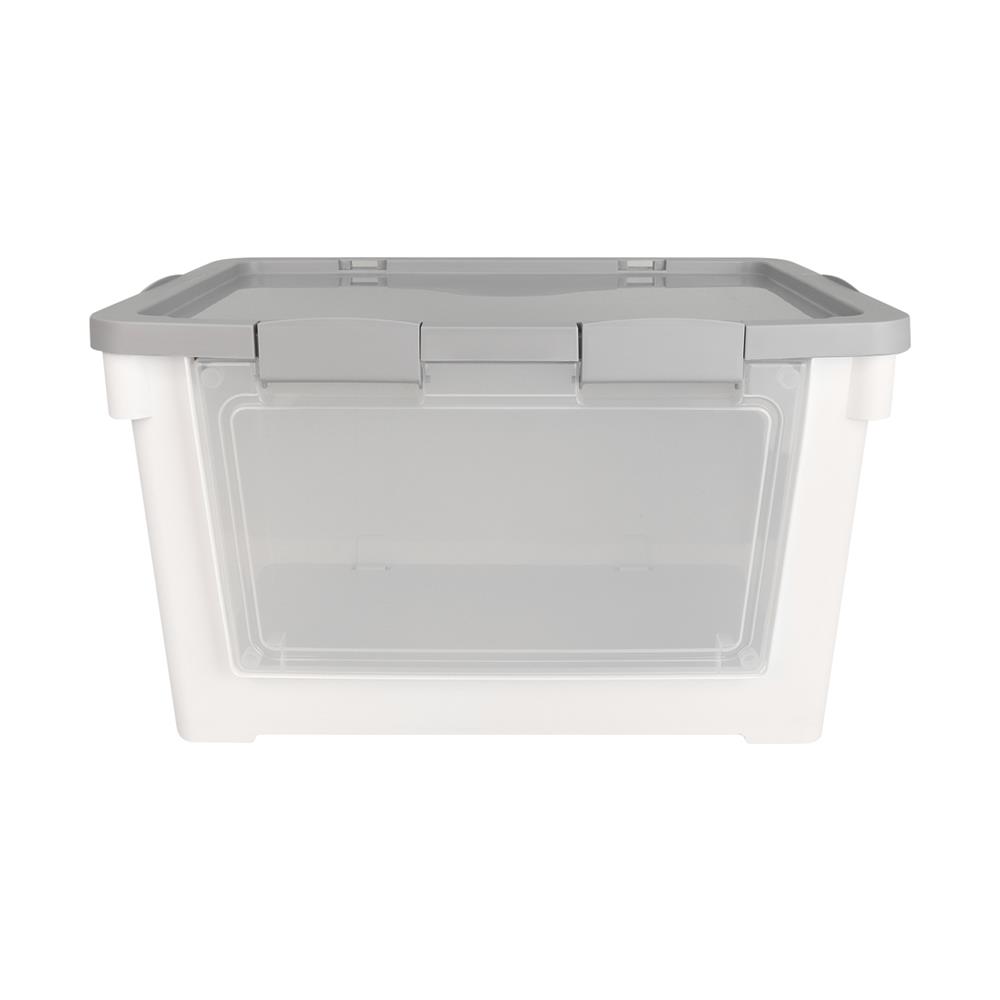 กล่องเก็บของฝาหน้า STACKO VIVE 62X41.7X36.9 ซม. สีขาว