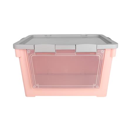 กล่องเก็บของฝาหน้า STACKO VIVE 62X41.7X36.9 ซม. สีชมพู_1