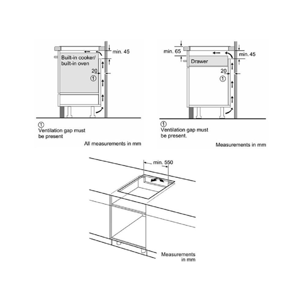 เตาฝังอินดักชั่น BOSCH PID631BB5E 60 ซม.