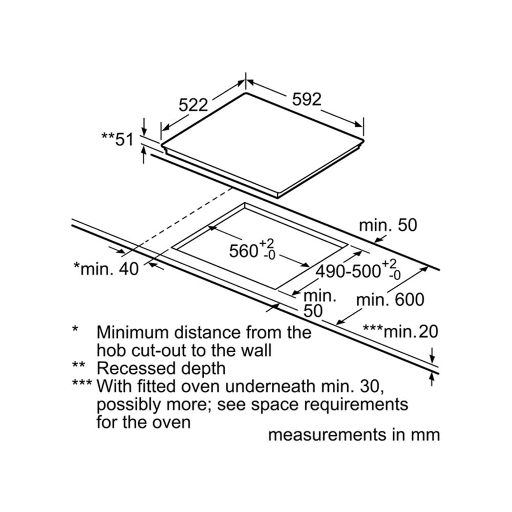 เตาฝังอินดักชั่น BOSCH PID631BB5E 60 ซม.