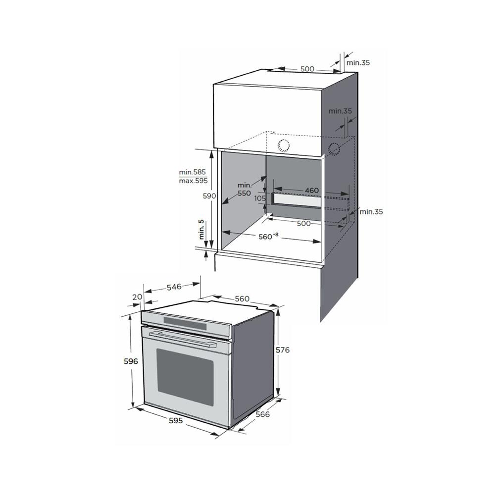 เตาอบฝังดิจิตอล LINEA TL 735 B VER.02