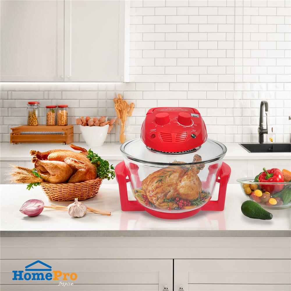 หม้ออบลมร้อน HOMMII HB-8015 12 ลิตร สีแดง