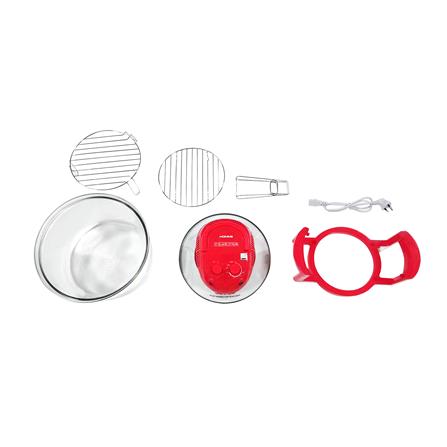 หม้ออบลมร้อน HOMMII HB-8015 12 ลิตร สีแดง_4