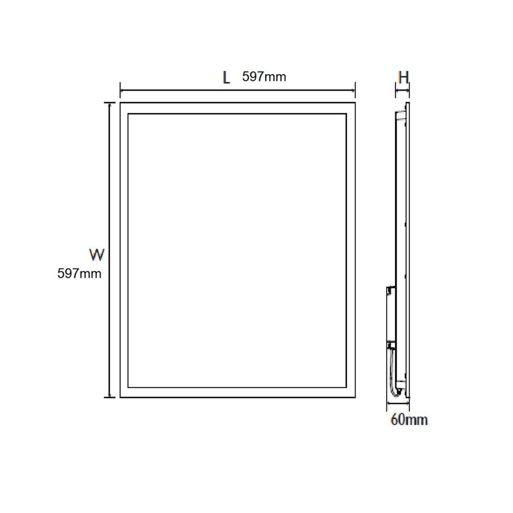 โคมฝังฝ้า LED PHILIPS RC048B 60X60 ซม. 38 วัตต์ DAYLIGHT แพ็ก 2 ชิ้น