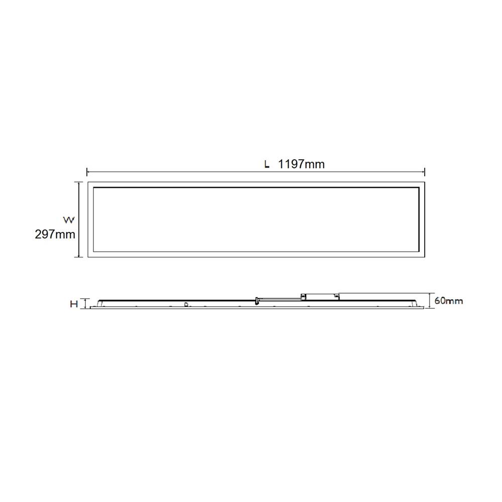 โคมฝังฝ้า LED PHILIPS RC048B 30X120 ซม. 38 วัตต์ DAYLIGHT แพ็ก 2 ชิ้น
