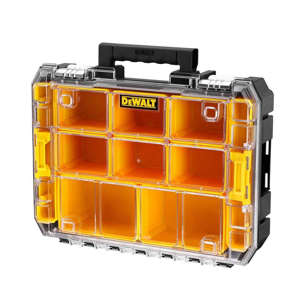 กล่องเครื่องมือแบบ 10 ช่อง DEWALT TSTAK DWST82968-1 สีดำ/เหลือง