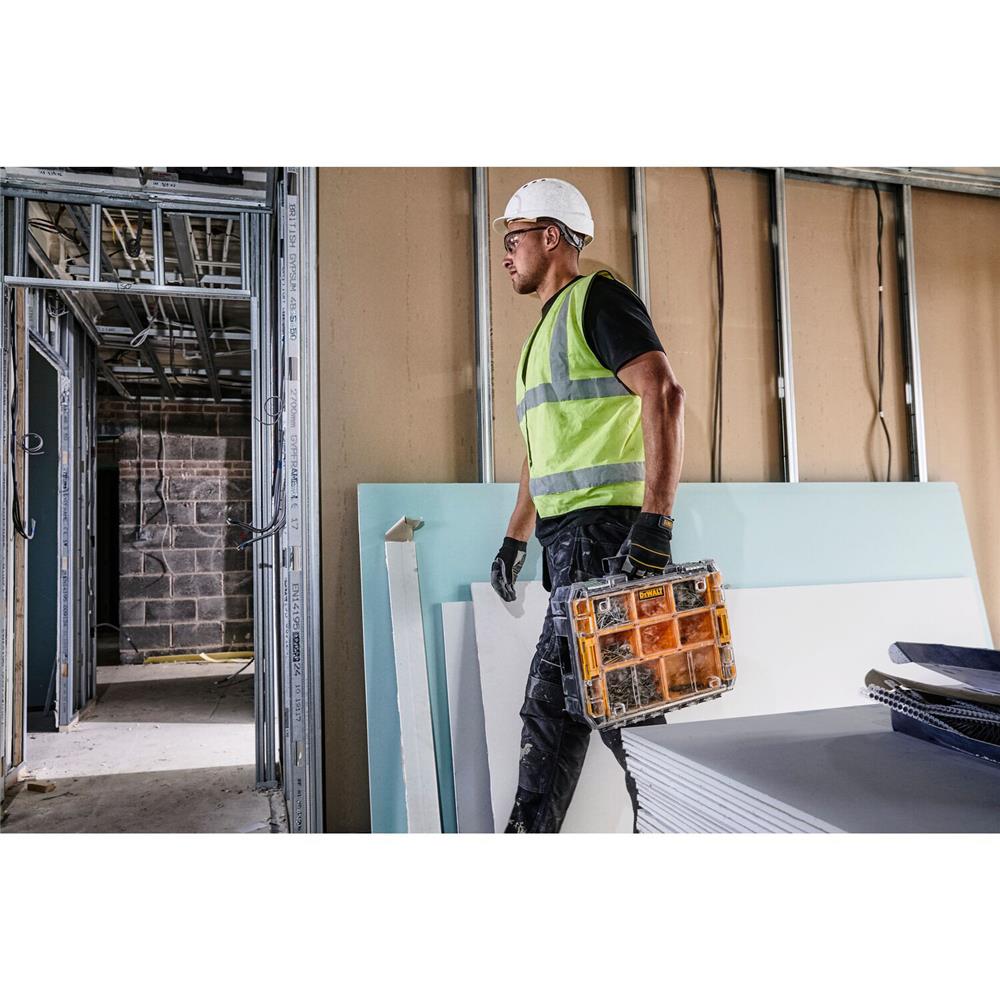 กล่องเครื่องมือแบบ 10 ช่อง DEWALT TSTAK DWST82968-1 สีดำ/เหลือง