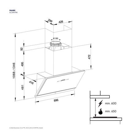 เครื่องดูดควันกระโจม ELECTROLUX ECS9979K 90 ซม._4