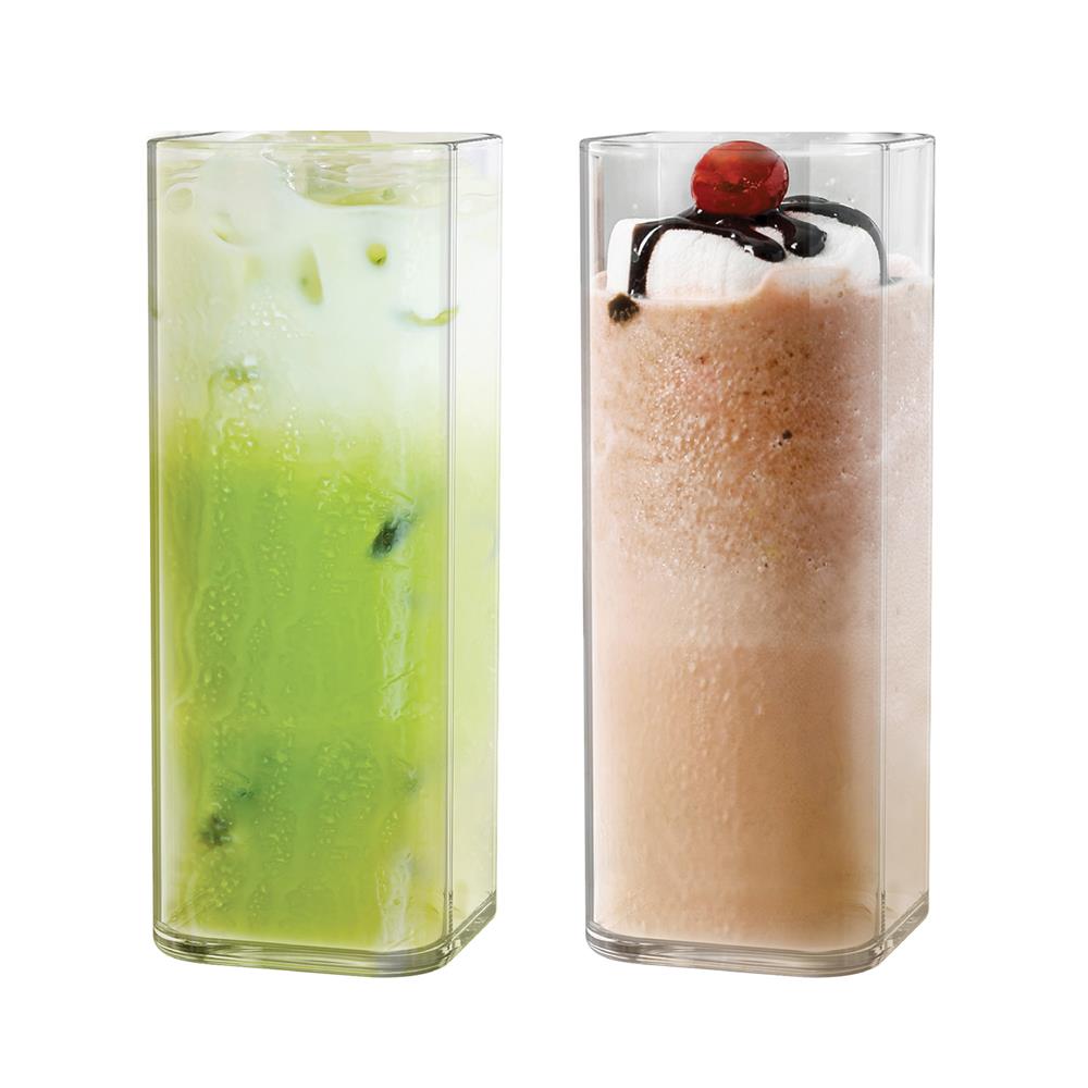 แก้วน้ำ 450 มล. OCEAN GLASS GEO LOG แพ็ก 2 ใบ