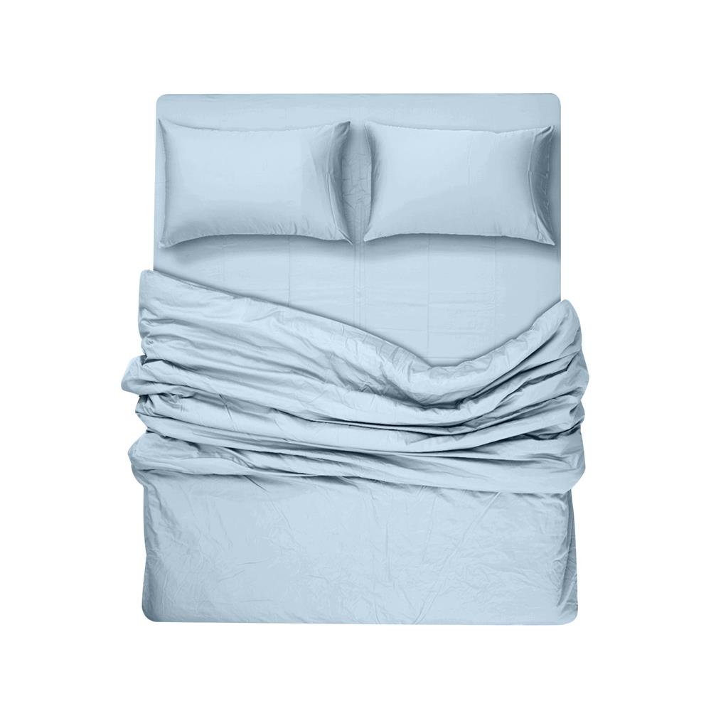 ชุดผ้าปูที่นอน 6 ฟุต 8 ชิ้น BENEATH LIGHT BLUE