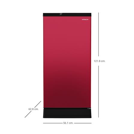 ตู้เย็น 1 ประตู HITACHI HR1S5188MNPMRTH 6.6 คิว สีแดง_4