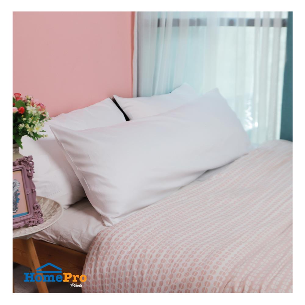 ปลอกหมอน BODY HOME LIVING STYLE CT SATEEN สีขาว