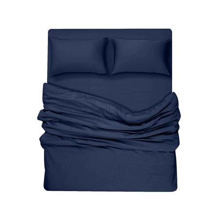 ชุดผ้าปูที่นอน 6 ฟุต 8 ชิ้น BENEATH NAVY BLUE_5