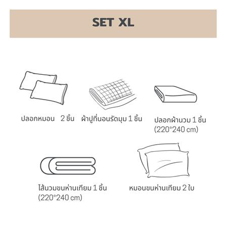 ชุดผ้าปูที่นอน 6 ฟุต 7 ชิ้น BENEATH GOLDEN SAND_6