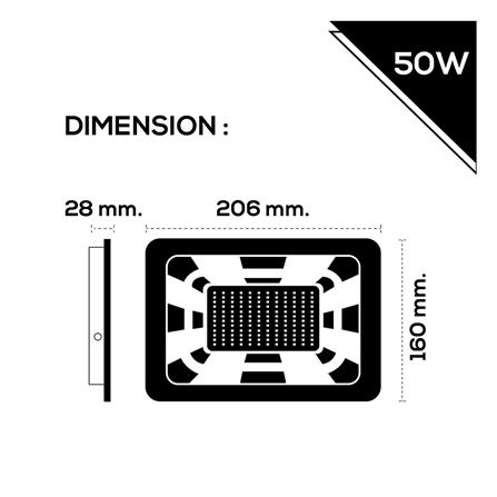 สปอตไลท์ภายนอก LED RACER SPHERE 50 วัตต์ WARM WHITE_6