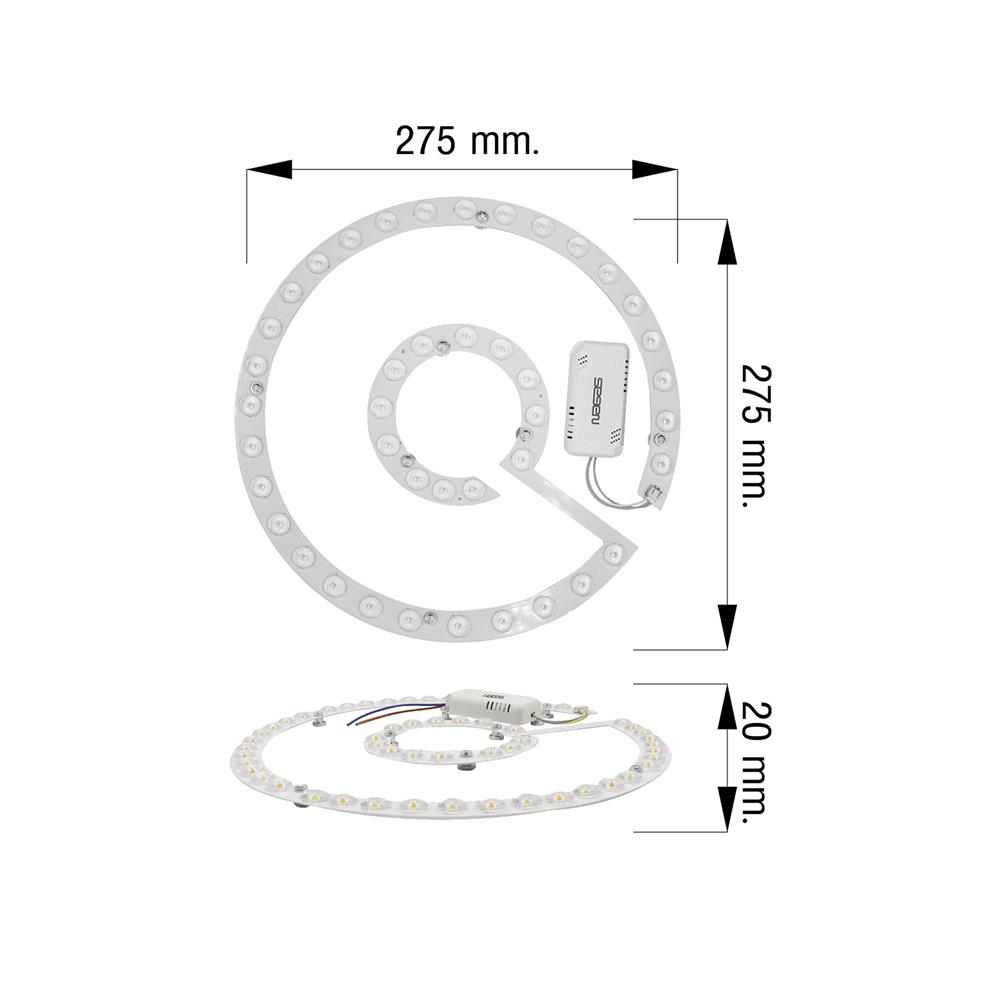หลอด LED NAGAS MAGNET 36 วัตต์ DAYLIGHT/COOL WHITE/WARM WHITE