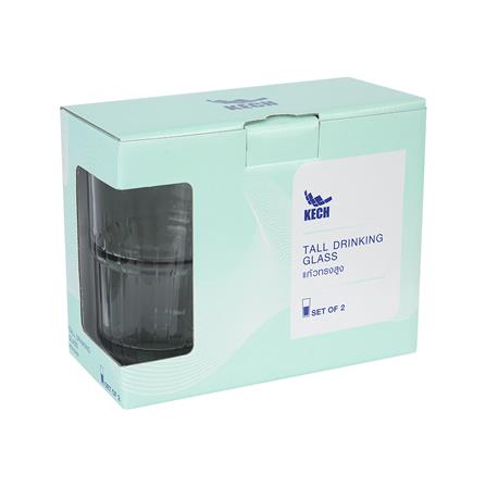 แก้วน้ำ 400ml KECH LENS GREY แพ็ก 2 ใบ_3