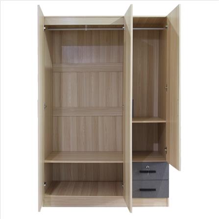 ตู้เสื้อผ้า 3 บานเปิด FURDINI THIRD สี PINE OAK_1