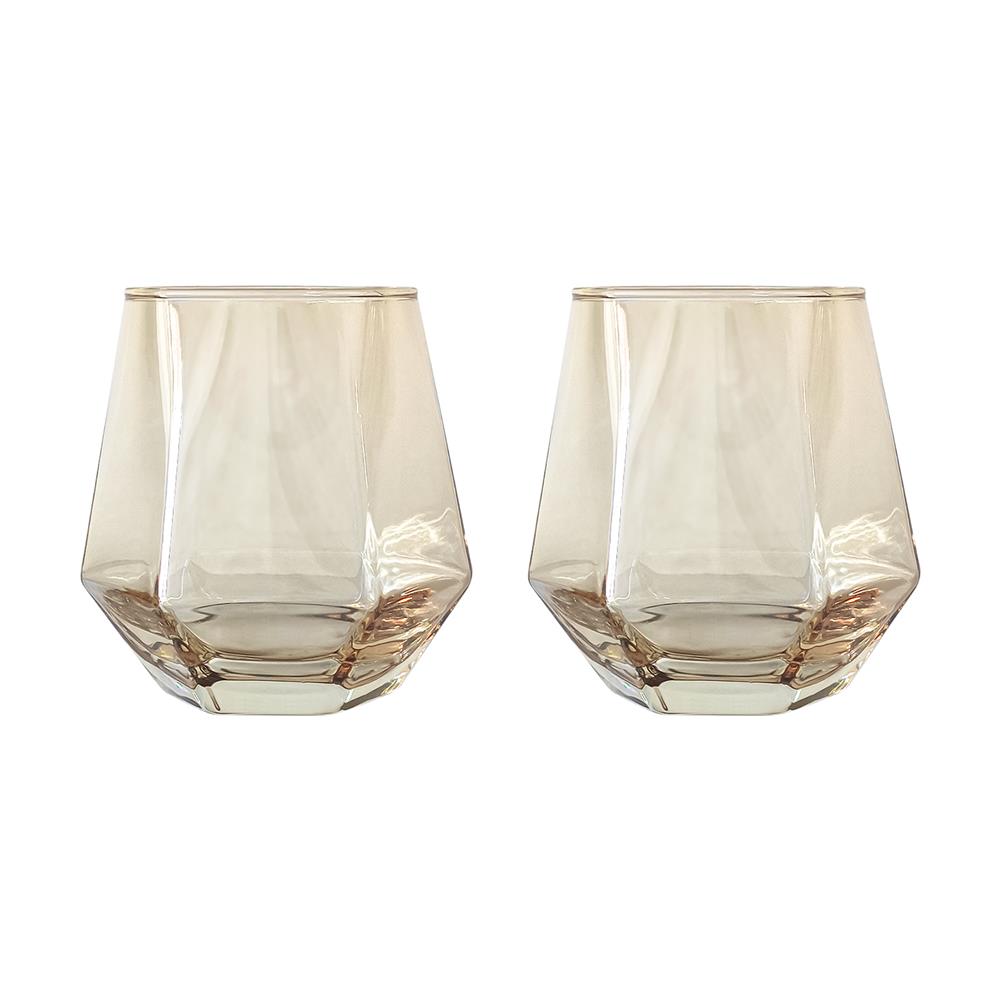 แก้วน้ำ 330ml KECH ANGLE BROWN แพ็ก 2 ใบ_1