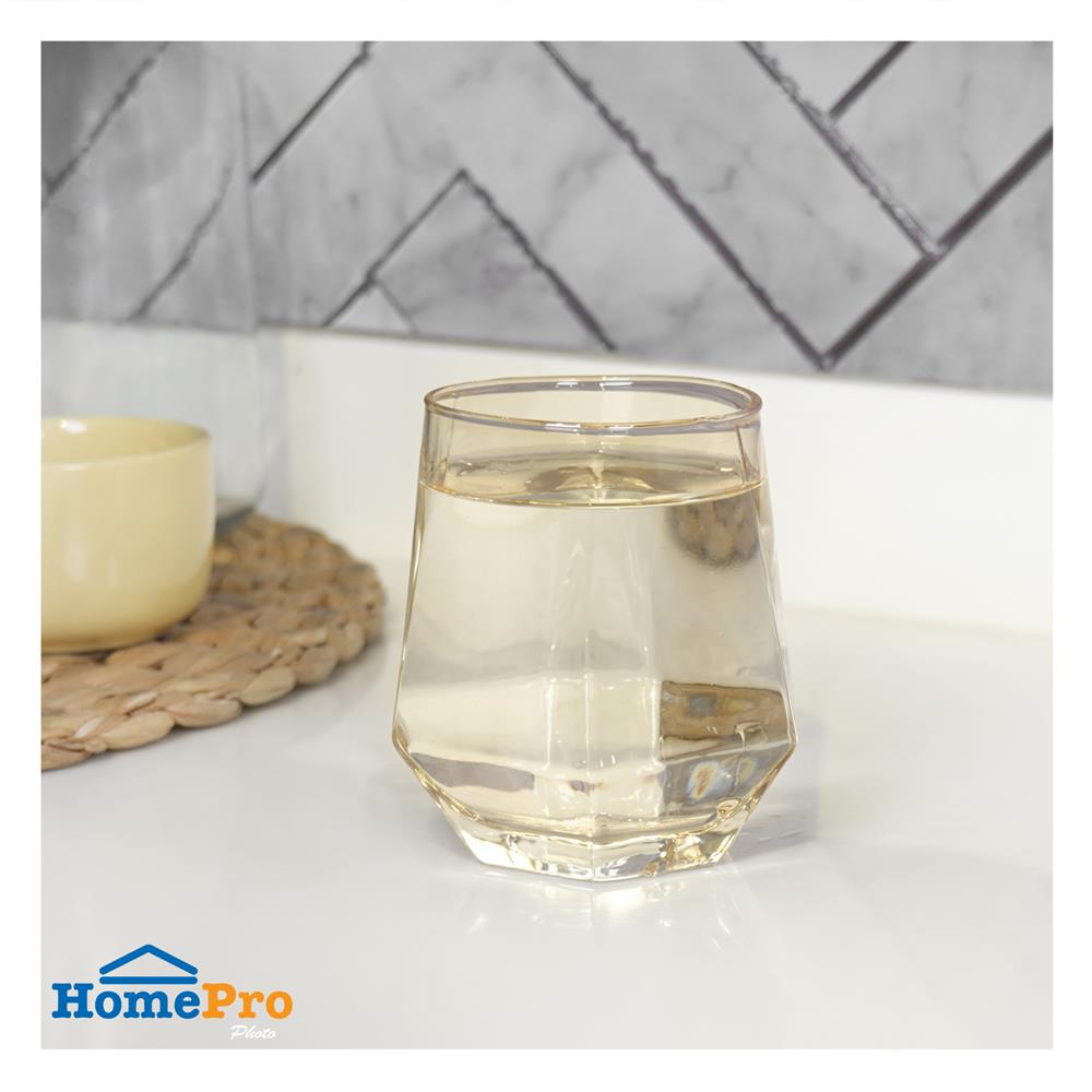 แก้วน้ำ 330ml KECH ANGLE BROWN แพ็ก 2 ใบ