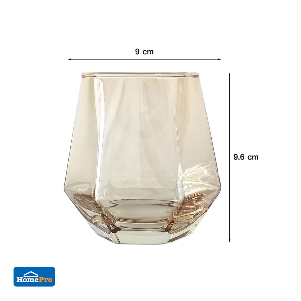 แก้วน้ำ 330ml KECH ANGLE BROWN แพ็ก 2 ใบ