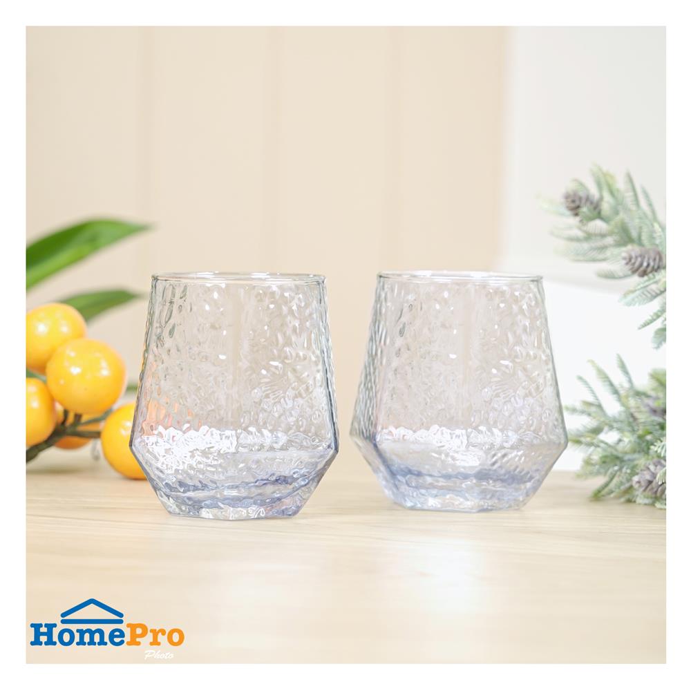 แก้วน้ำ 330ml KECH ANGLE BLUE SAND แพ็ก 2 ใบ