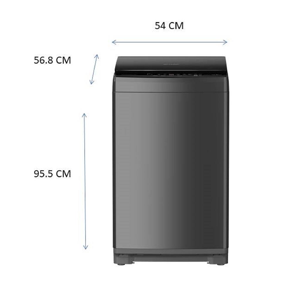 เครื่องซักผ้าฝาบน SHARP ES-W10N-GY 10 กก. สีเทา