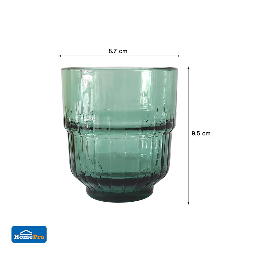 แก้วน้ำ 340ml KECH LENS GREEN แพ็ก 2 ใบ