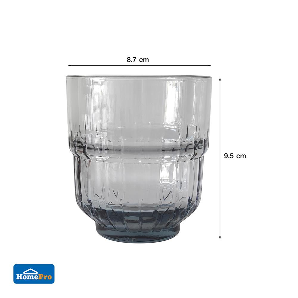 แก้วน้ำ 340ml KECH LENS GRAY แพ็ก 2 ใบ