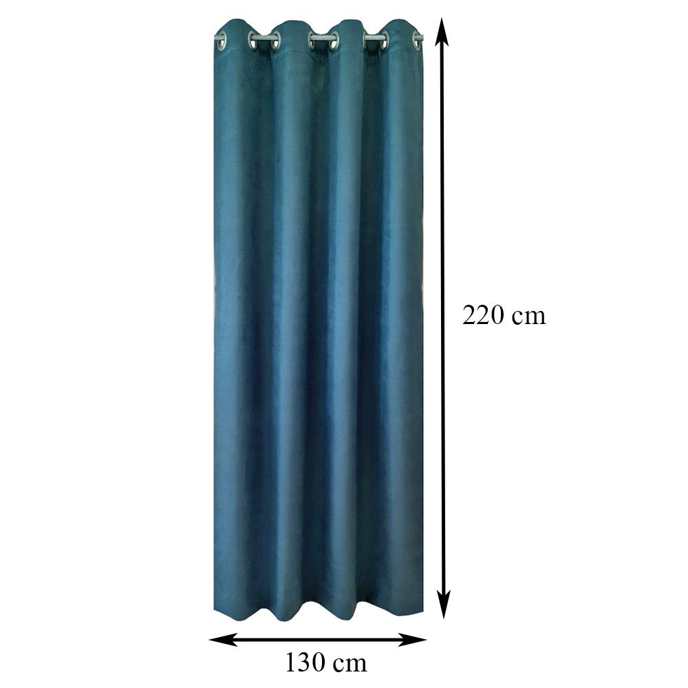 ผ้าม่าน EYELET HOME LIVING STYLE GLOSSVA UV 130X220 ซม. สีน้ำเงิน