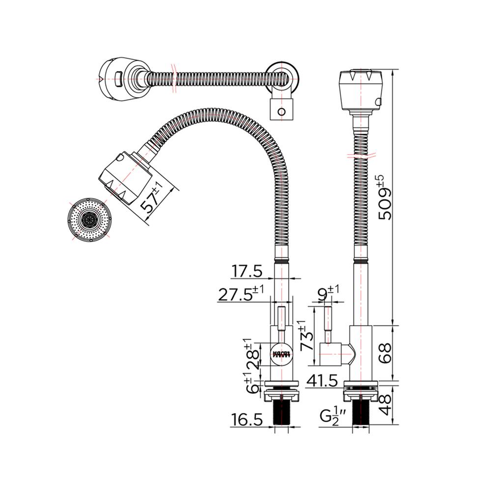 ก๊อกซิงค์เดี่ยวเคาน์เตอร์ KARAT FAUCET KF-79-519-63