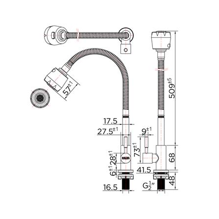 ก๊อกซิงค์เดี่ยวเคาน์เตอร์ KARAT FAUCET KF-79-519-63_2