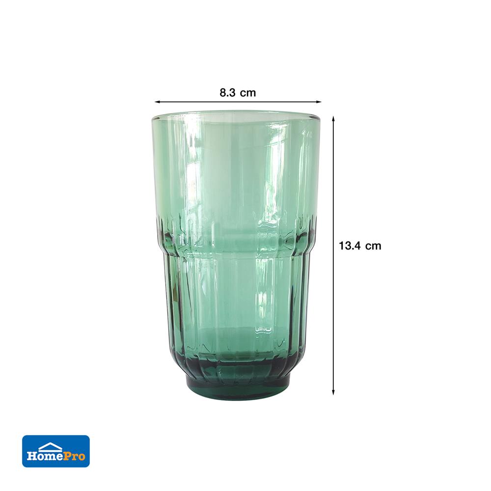 แก้วน้ำ 400ml KECH LENS GREEN แพ็ก 2 ใบ