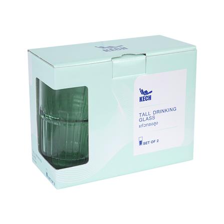 แก้วน้ำ 400ml KECH LENS GREEN แพ็ก 2 ใบ_3