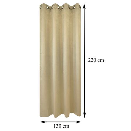 ผ้าม่าน EYELET HOME LIVING STYLE GLOSSVA UV 130X220 ซม. สีทอง_5