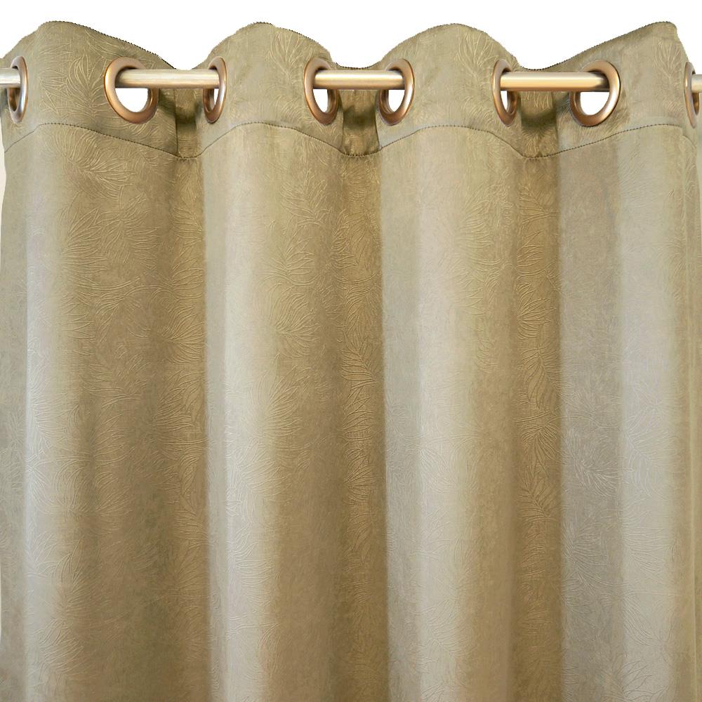 ผ้าม่าน EYELET HOME LIVING STYLE GLOSSVA UV 130X160 ซม. สีทอง