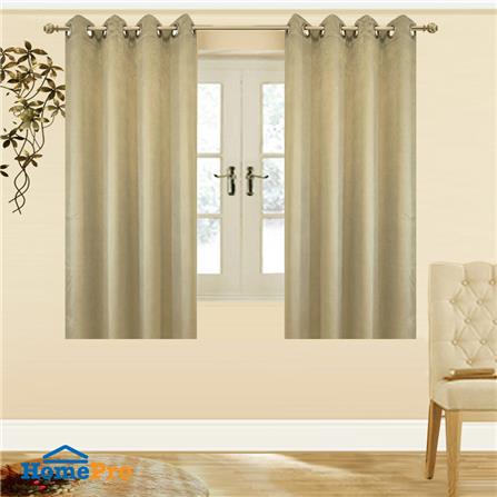 ผ้าม่าน EYELET HOME LIVING STYLE GLOSSVA UV 130X160 ซม. สีทอง_3