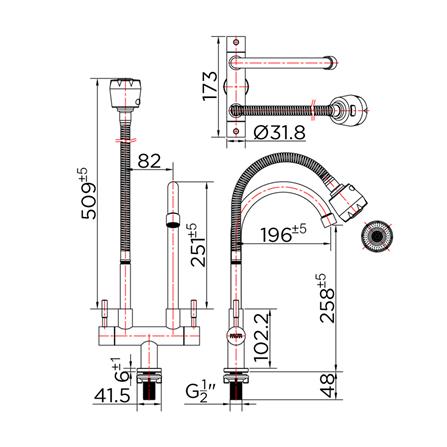 ก๊อกซิงค์เดี่ยวเคาน์เตอร์ KARAT FAUCET KF-79-550-63_2