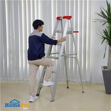 บันไดอะลูมิเนียมทรง A มีถาดวางถังสี MATALL R12206HT 6 ขั้น_6