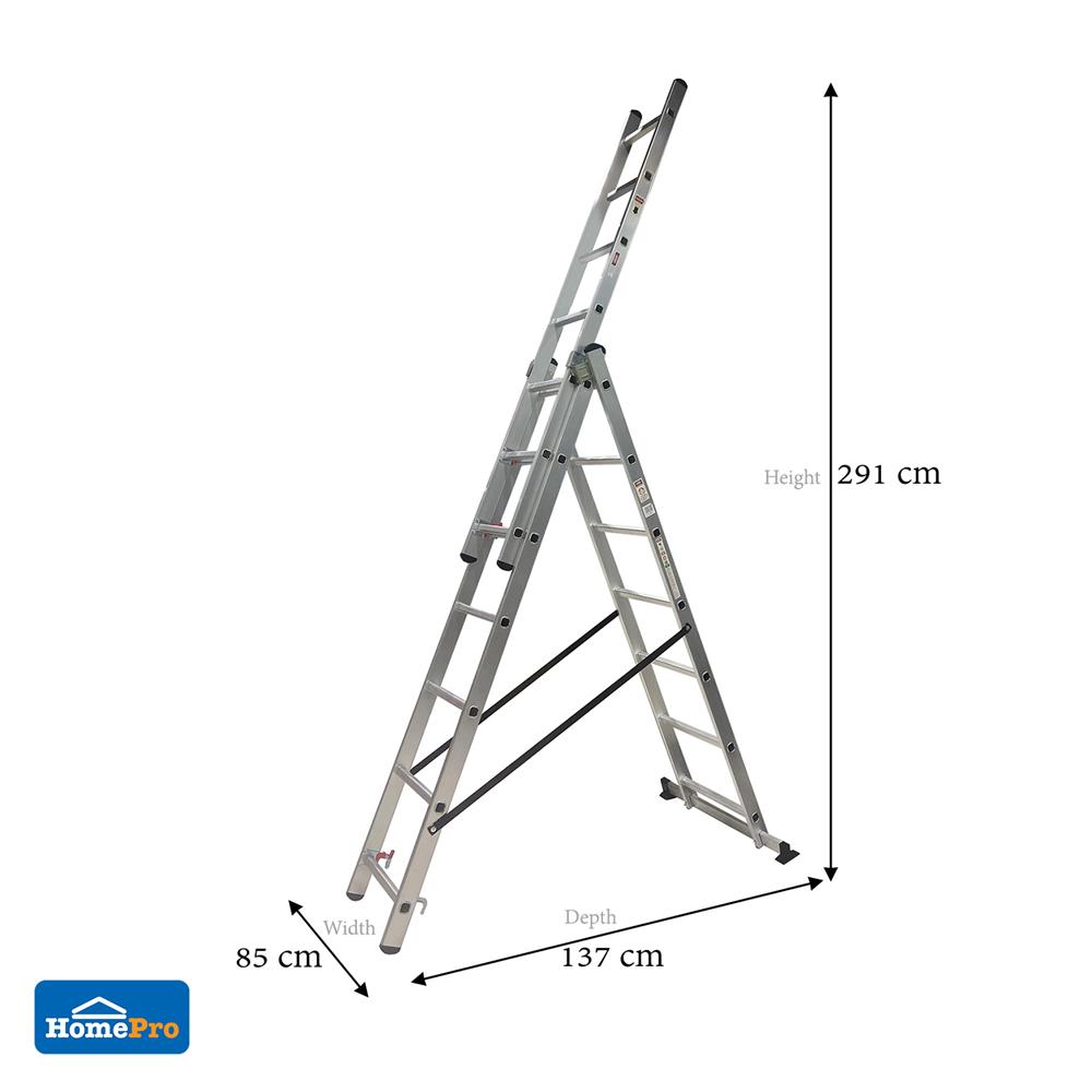 บันไดอะลูมิเนียม ทรง A-SLIDE MATALL R13807 7 ขั้น