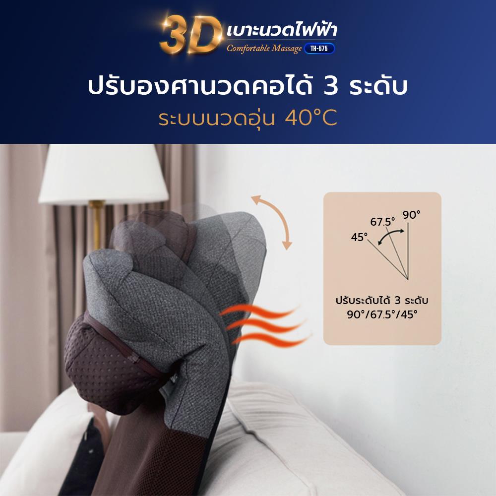 เบาะนวดไฟฟ้า TOKUYO TH-575 สีดำ