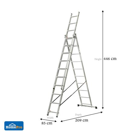 บันไดอะลูมิเนียม ทรง A-SLIDE MATALL R13810 10 ขั้น_8